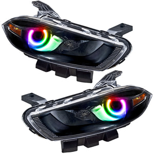 ORACLE Lighting 7142-334 Oracle 13-14 fits Dodge Dart (HID Style) SMD HL - Blk - ColorSHIFT w/o Controller
