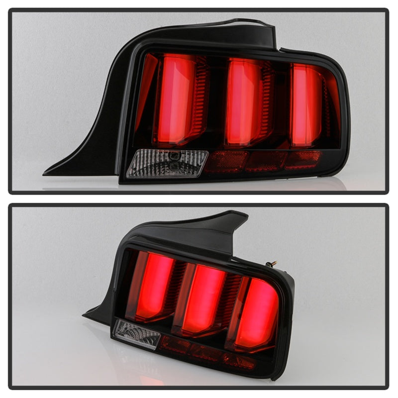 Spyder 5086723 fits Ford 05-09 Mustang (Red Light Bar) LED Tail Lights - Smoke