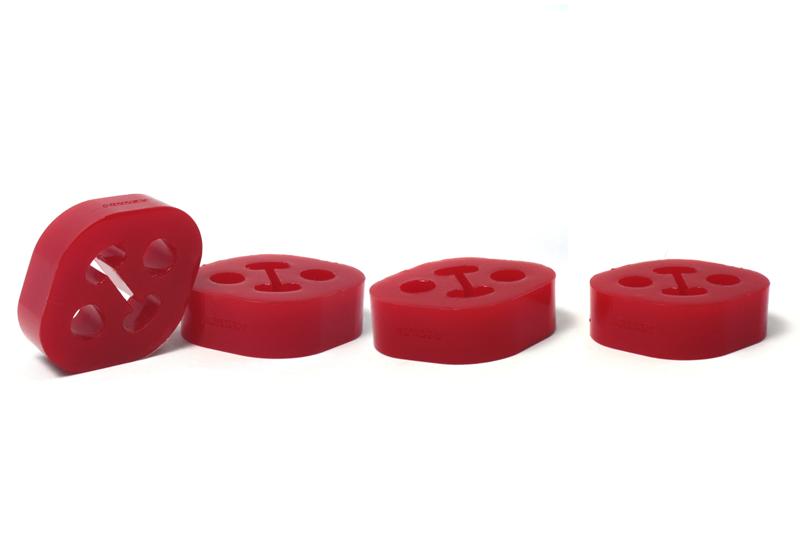 PERRIN ASM-EXT-105 fits Subaru / Universal 15mm ID 1.5in. Hole Offset Exhaust Hanger - Red (Sold Individually)