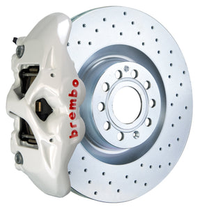 Brembo 1S4.8003A6 Brembo 14-20 A3 Front GT BBK 4 Piston Cast 345x30 1pc Rotor Drilled-White
