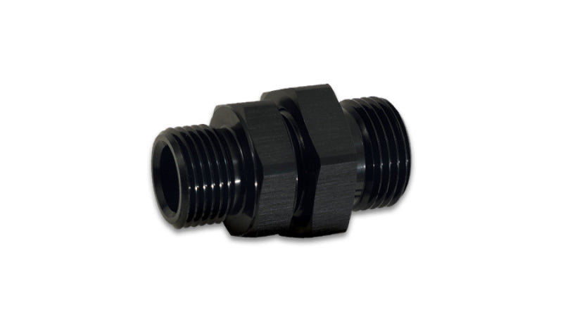 Vibrant 16986 -12AN ORB Male to Male Union Adapter - Anodized Black