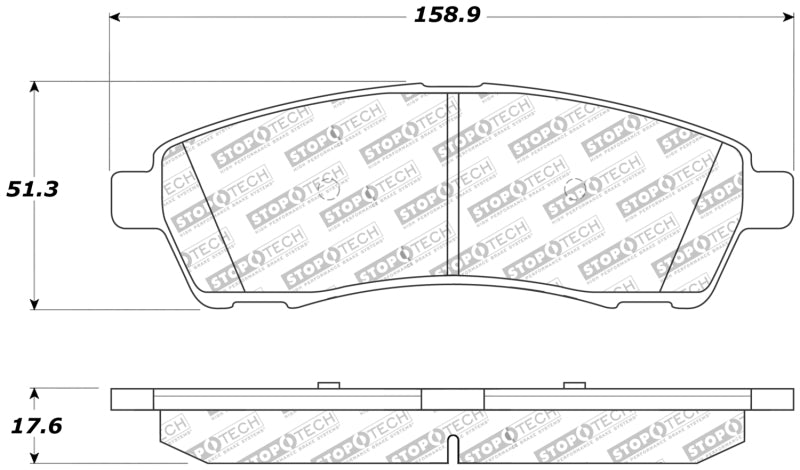 Stoptech 309.0757 Performance Brake Pads