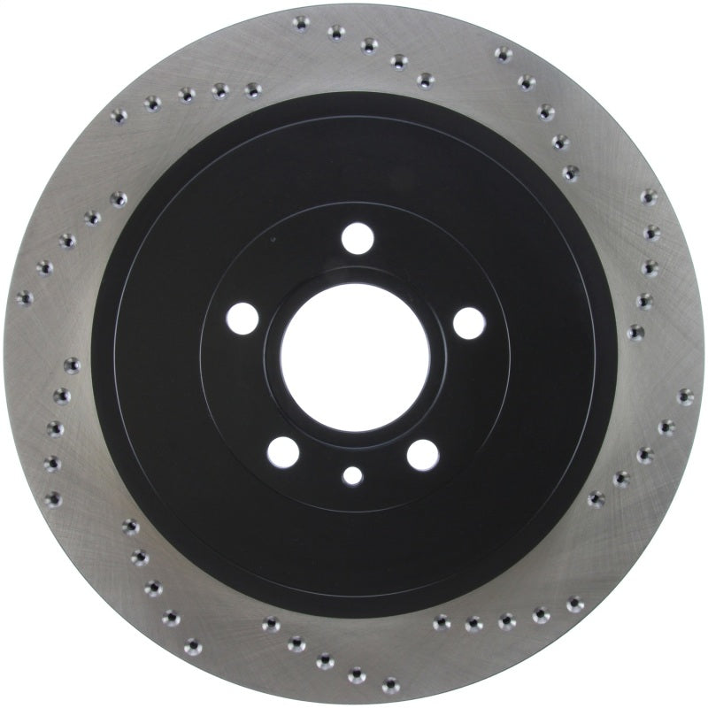 Stoptech 128.61105L Premium High Carbon 13-14 Ford Mustang/Shelby GT500 Left Rear Disc Drilled Brake Rotor