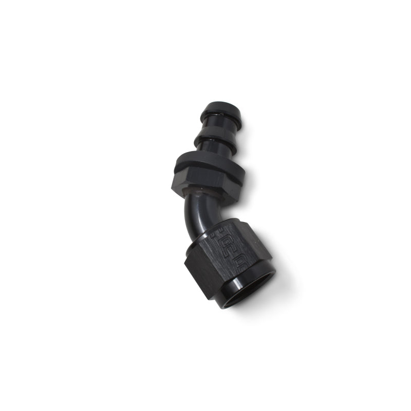 Russell 624083 Performance -6 AN Twist-Lok 45 Degree Hose End (Black)