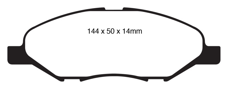 EBC DP21832 fits Nissan 09-11 Versa 1.6 Greenstuff Front Brake Pads