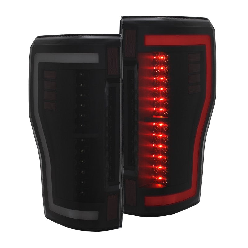 ANZO 311288 2017+ fits Ford F-250 LED Taillights - Black/Smoke