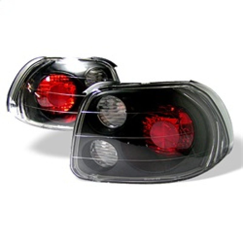 Spyder 5005168 fits Honda 93-97 Del Sol Euro Style Tail Lights Black ALT-YD-HDS