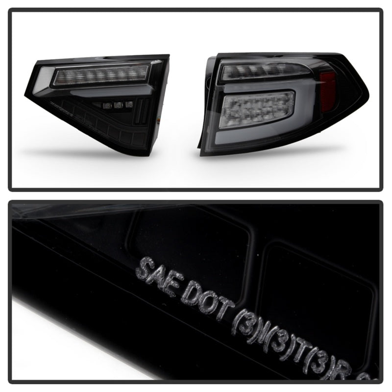 Spyder 5086747 Subara fits Impreza WRX Hatchback LED Tail Lights Seq Signal Blk