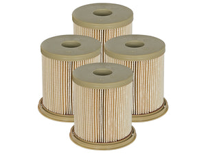 AFE 44-FF004-MB rd D2 Fuel Filters (4 Pack) fits Dodge Diesel Trucks 97-99 L6-5