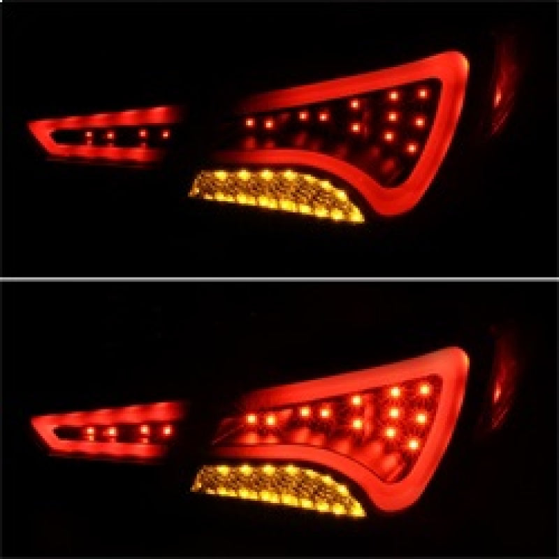 Spyder 5075246 fits Hyundai 11-13 Sonata LED Tail Lights Light Bar Black ALT-YD