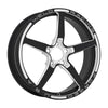Weld Alumastar 1-Piece 18x6 / 5x120 BP / 3.2in BS Gloss Black Milled Wheel