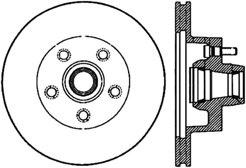 Stoptech 127.63022R Slotted & Drilled Sport Brake Rotor