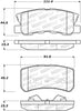 Stoptech 308.0868 Street Brake Pads