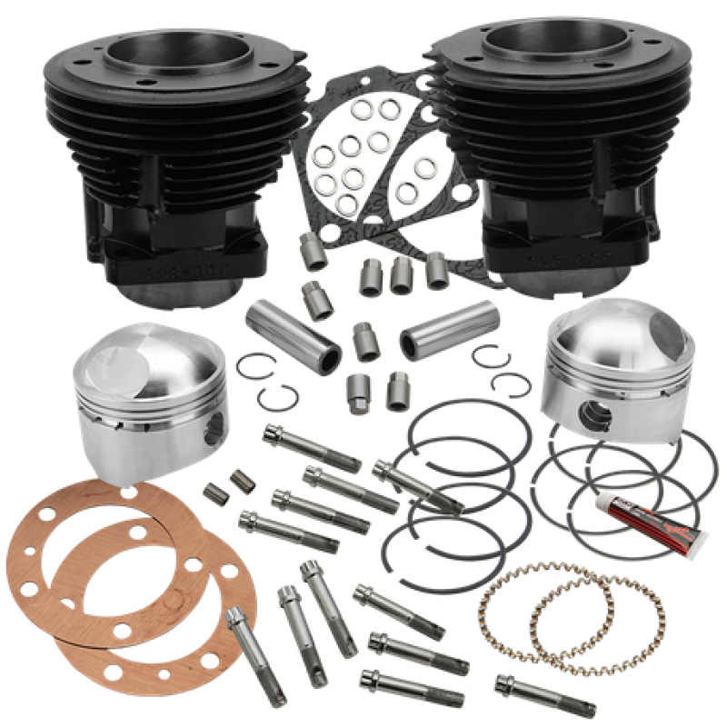 S&S 91-9023 Cycle 66-84 BT 80in 3-1/2in Bore Cylinder and High Compression Pisto