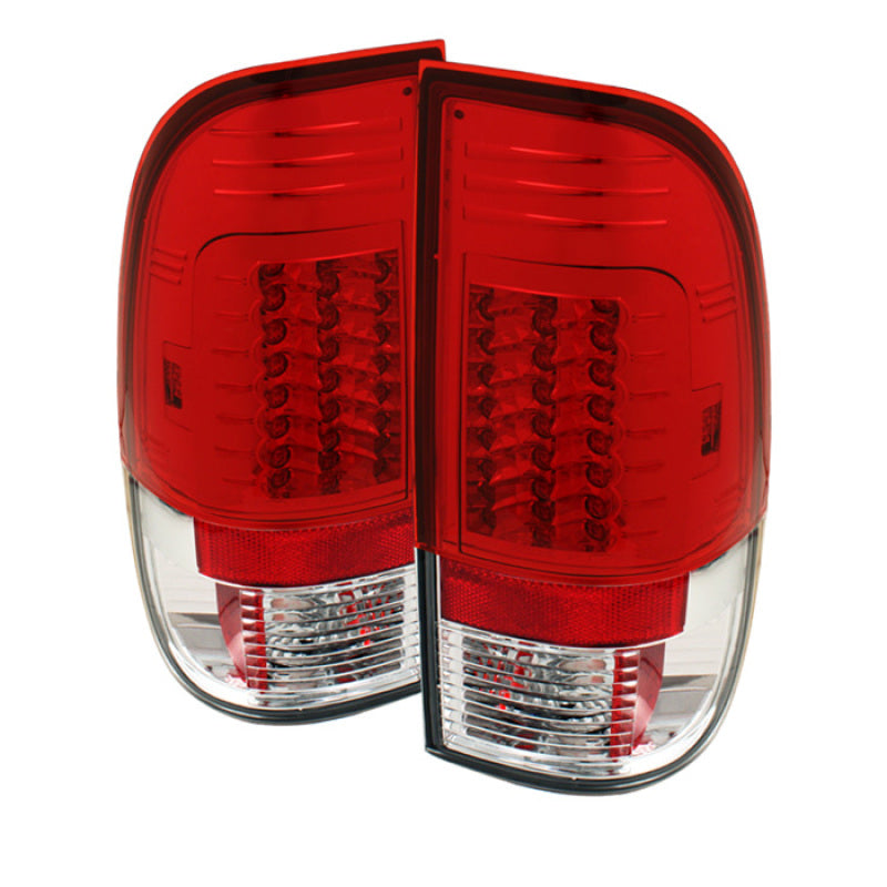 Spyder 5029195 fits Ford 08-15 Super Duty Version 2 LED Tail Lights Red Clear A