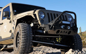 Artec Industries JK2308 07-18 fits Jeep Wrangler JK Front Bumper Rock Guard - Aluminum