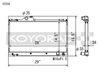Koyo 01-05 Lexus IS300 (MT) Radiator