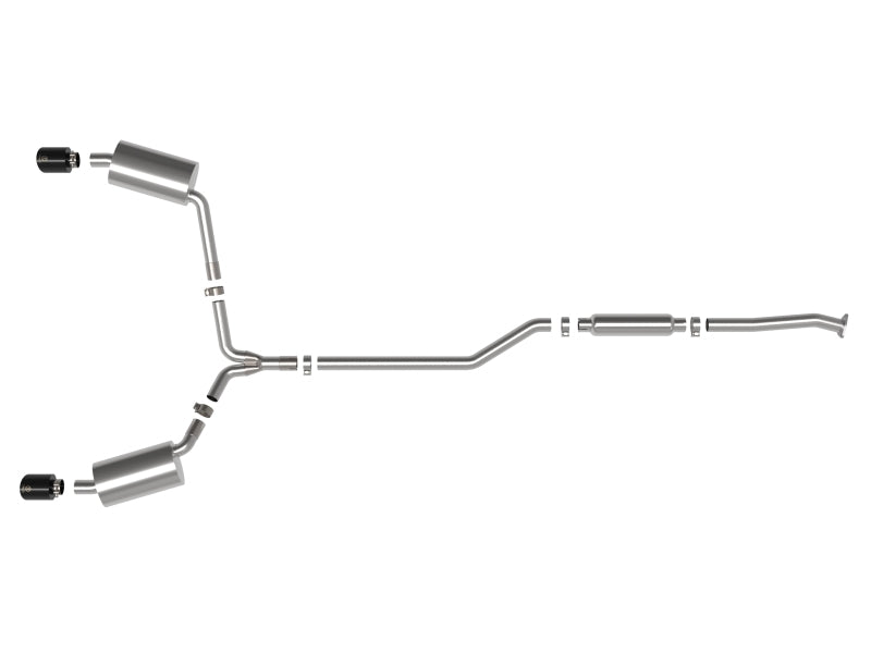 AFE 49-36629-B fits Acura TSX L4 2.4L Takeda 2-1/2in To 2-1/4in 304 SS Cat-Back