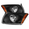 9026522 Xtune fits Dodge 07-12 Caliber Crystal Headlights -Black HD-JH-DCAL07-