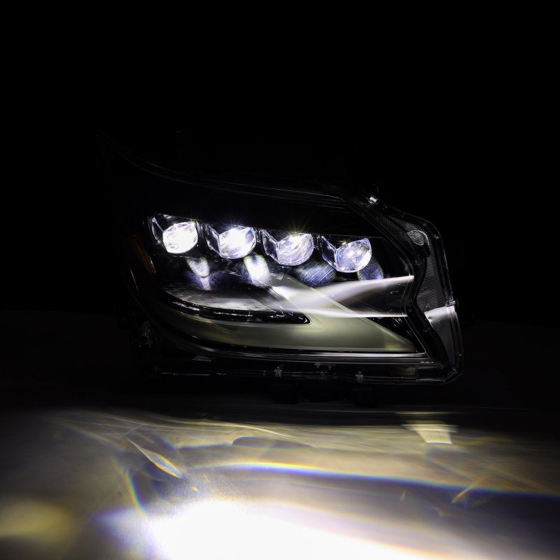 AlphaRex 880301 fits Lexus 14-19 GX460 (Non-AFS) NOVA LED Proj Headlights Alpha Black w/Activ Light/Seq Signal