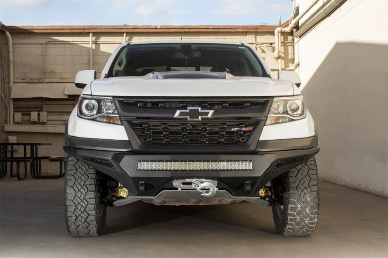 Addictive Desert Designs F371202740103 fits Chevy 17-18 Colorado Stealth Fighter Front Bumper w/ Winch Mount