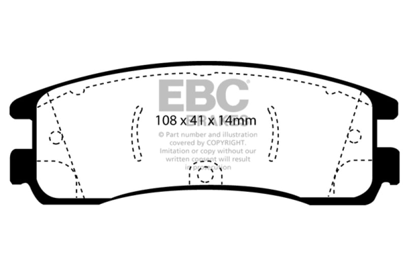 EBC DP21122 fits Buick 08-09 Allure (Canada) 5.3 Greenstuff Rear Brake Pads