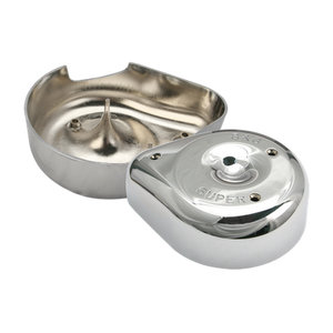S&S 17-0372 Cycle 66-84 BT w/ 5 Gal Tanks Notched Teardrop Air Cleaner Cover For