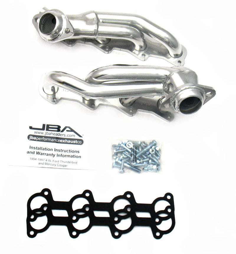 JBA 1626SJS fits Ford 94-97 Thunderbird 4.6L 2V 1-1/2in Primary Silver Ctd Cat4Ward Header