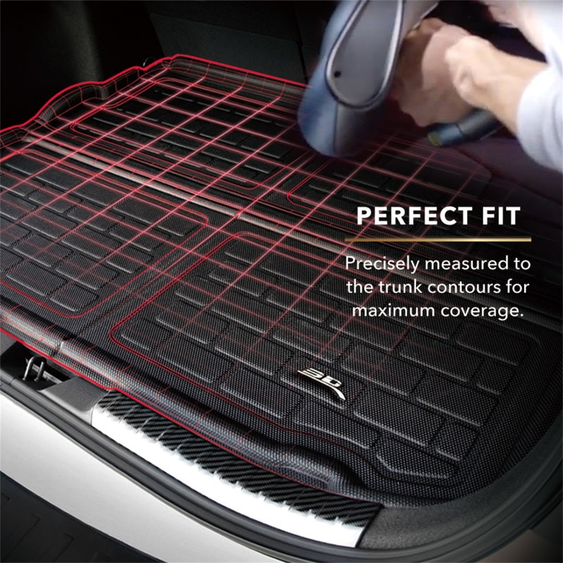 3D M1GM0221309 Maxpider 17-23 fits GMC Acadia Kagu Black Behind 3rd Row Cargo Liner