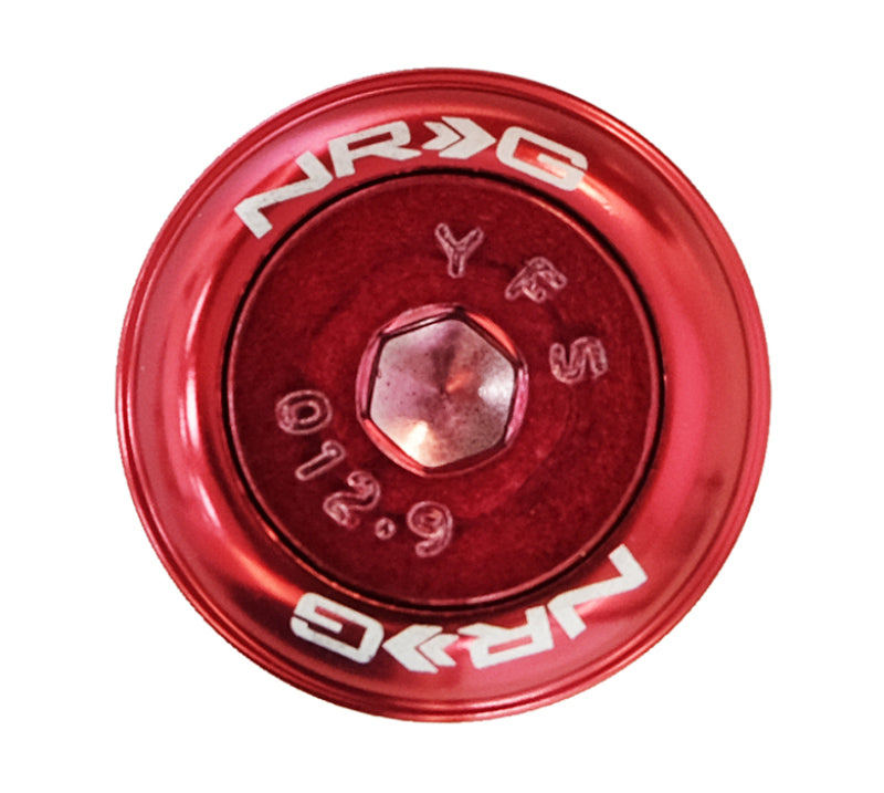 NRG FW-800RD FW-800RD Fender Washer Kit w/Color Matched M8 Bolt Rivets For