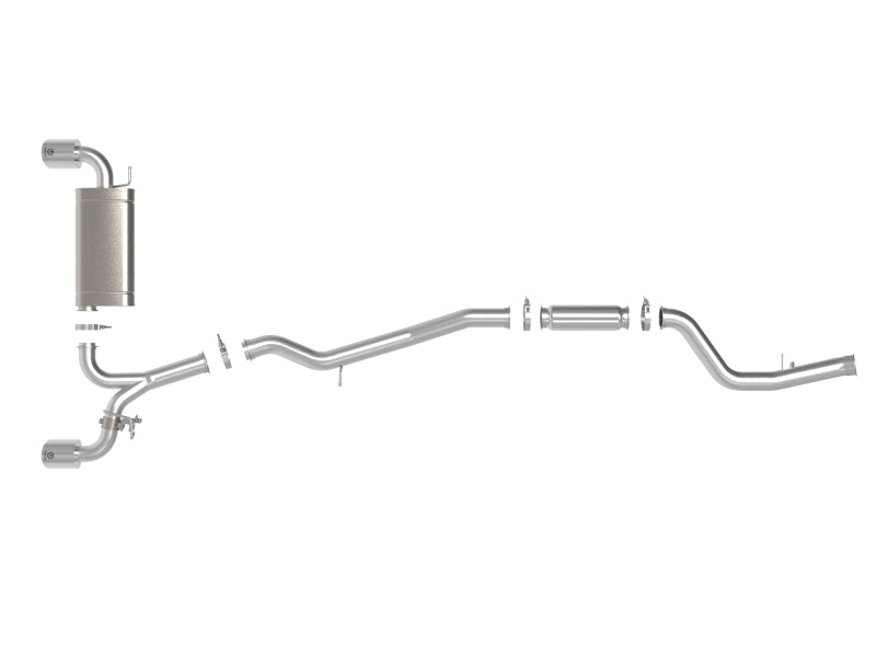 AFE 49-36050-P Takeda 2021 fits Toyota Supra 2.0L (t) 2.5in-3in 304 SS CB Exhau