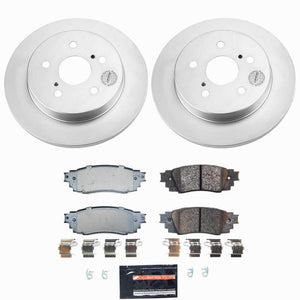 Power Stop 24-26 Toyota Corolla Cross Rear Z23 Coated Brake Kit