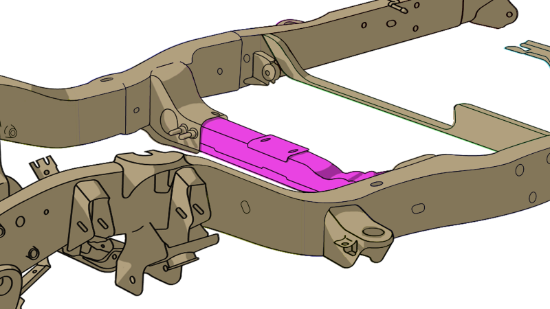 RustBuster RB7408 Transmission Crossmember