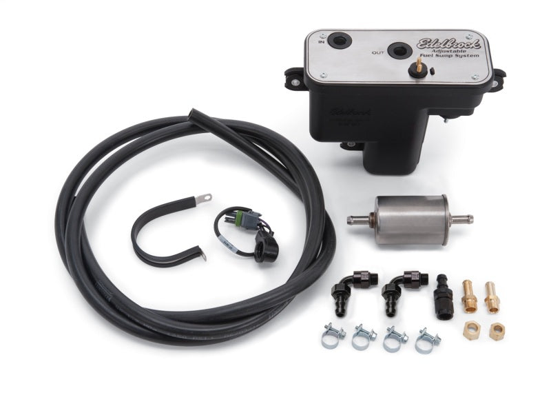 Edelbrock 36031 Fuel System Universal Fuel Sump Module Adjustable 255 LPH