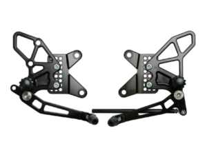 Vortex Racing 09-12 Kawasaki ZX600 Ninja ZX-6R Adjustable Rearsets- Black