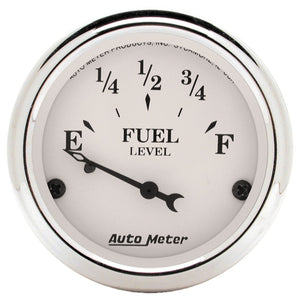 AutoMeter 1604 Autometer 2-1/16in 0-90 Fuel Level Air-Core fits GM Old Tyme White Gauge