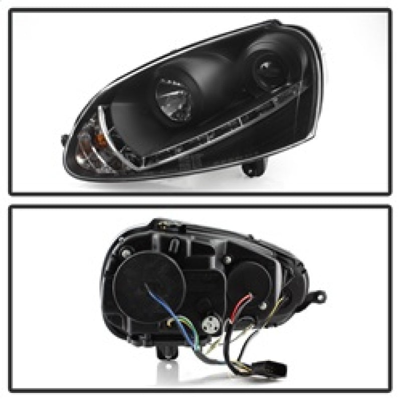 SPYDER 5017529 Volkswagen GTI 06-09/Jetta 06-09 Xenon/HID Model Only - DRL Black