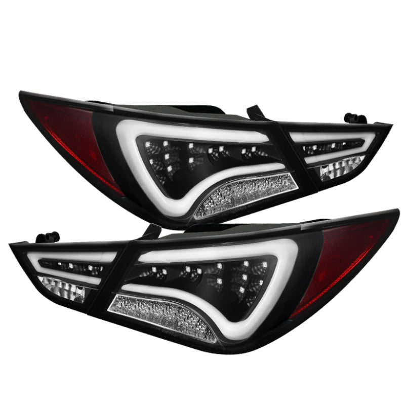 Spyder 5075246 fits Hyundai 11-13 Sonata LED Tail Lights Light Bar Black ALT-YD