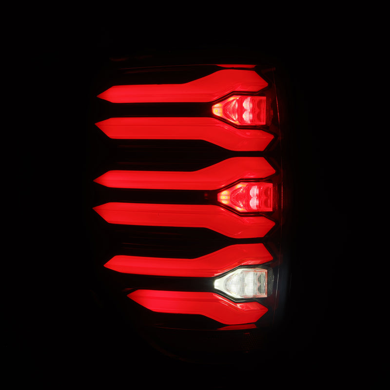 AlphaRex 653090 09-14 fits Ford F150 LUXX LED Taillights - Black/Red Housing