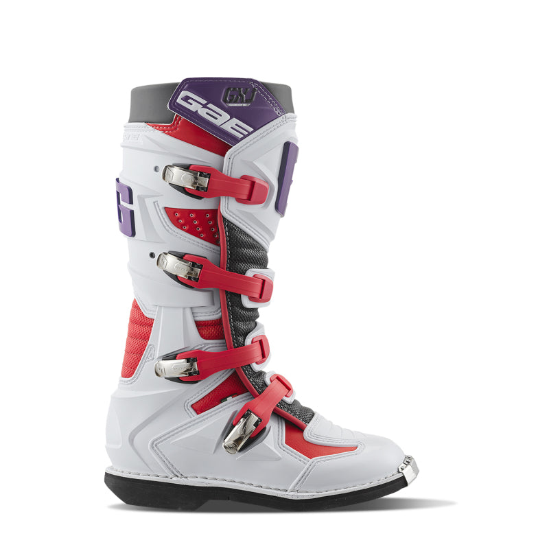 Gaerne 2169-025-5.5 GXJ Boot White/Red/Purple Size Youth - 5.5