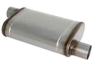 AFE 49M00028 orce-Xp 409 SS Muffler 2.5in Offset Inlet/2.5in Offset Outlet 14in