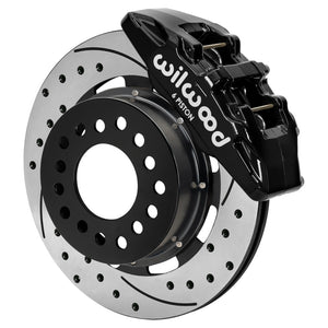 Wilwood Ford Mustang II Dynapro Front Brake Kit w/ 12.19in Drilled & Slotted Rotor - Black
