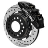 Wilwood Ford Mustang II Dynapro Front Brake Kit w/ 12.19in Drilled & Slotted Rotor - Black