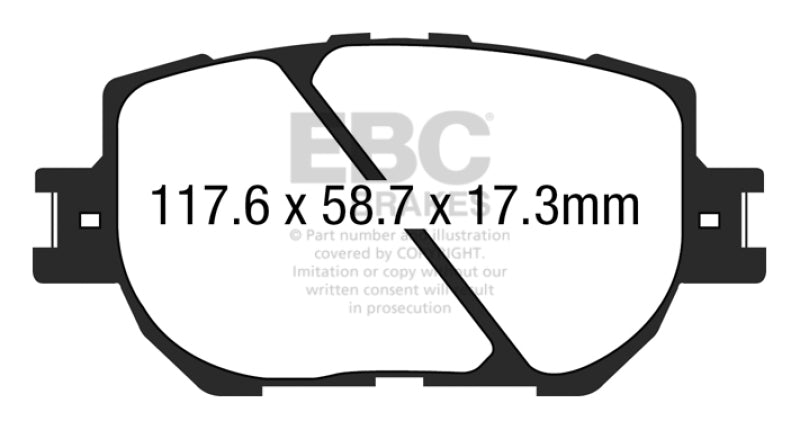 EBC DP23035 14+ fits Lexus IS250 2.5 Greenstuff Front Brake Pads