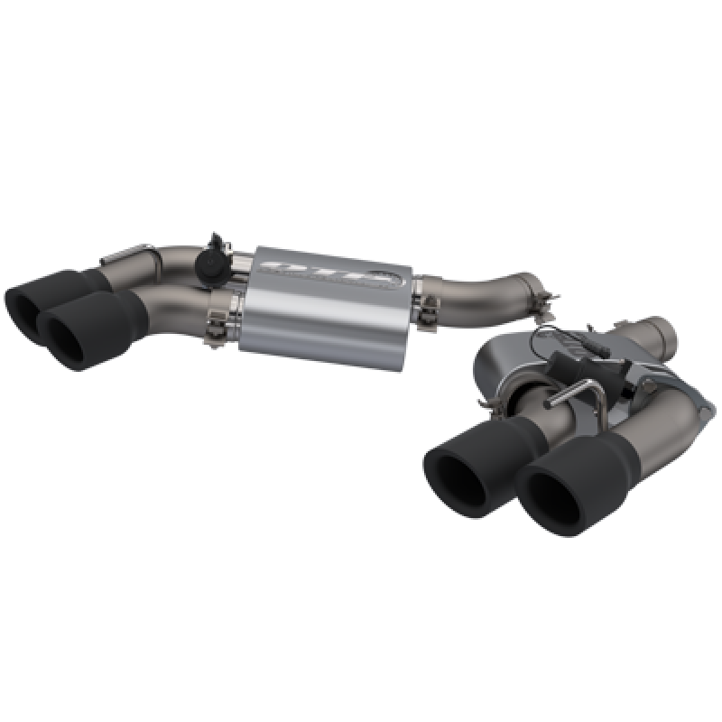 QTP 400117B 2016-2024 fits Chevrolet Camaro SS QTP Screamer Axle Back Quad Tip Bumper Black Tips