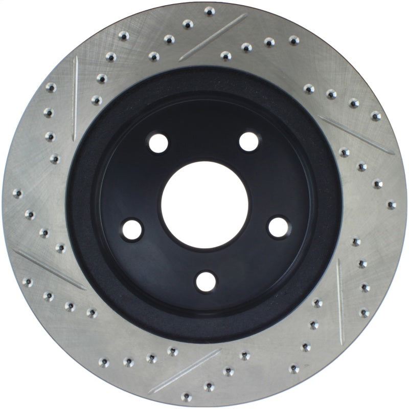 Stoptech 127.67053L 04-06 Dodge Durango / 02-10 Ram 1500 (exc Mega Cab) Front Left Slotted & Drilled Rotor