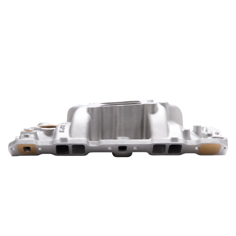Edelbrock 2506 Manifold fits SBC 23-Degree Marine RPM 1987-1995 w/ Brass