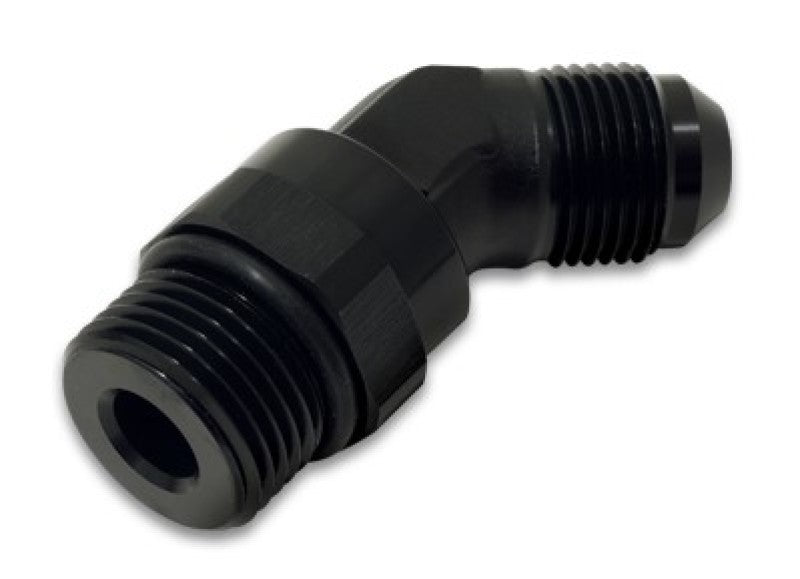 Vibrant 16943 ale to Male -6AN Straight Cut 45 Degree Adapter Fitting - Anodize