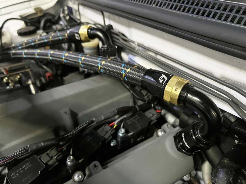 GReddy 12801600 AN16 STRAIGHT HOSE END BLACK/GOLD ANODIZED