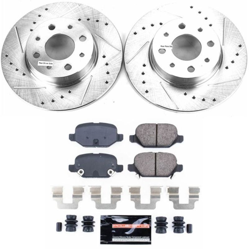 PowerStop K7169 fits Fiat 13-18 500 Rear Z23 Evolution Sport Brake Kit